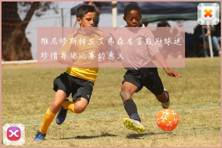 维尼修斯转发艾弗森名言鼓励球迷珍惜每场比赛的意义